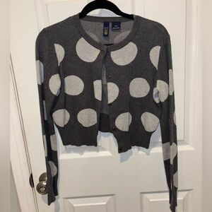 Kerch Grey Polka Dot Sweater